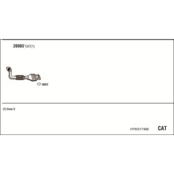 Išmetimo sistema WALKER HYK017466