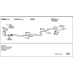 Išmetimo sistema WALKER HYK017757