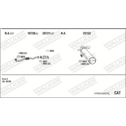 Išmetimo sistema WALKER HYK018207A