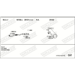 Išmetimo sistema WALKER HYK018207B