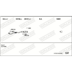 Išmetimo sistema WALKER HYK018208A