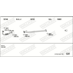 Išmetimo sistema WALKER HYK018211B
