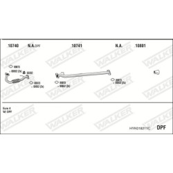 Išmetimo sistema WALKER HYK018211C
