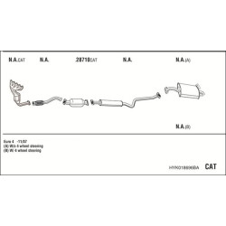 Išmetimo sistema WALKER HYK018696BA