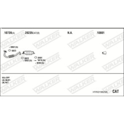 Išmetimo sistema WALKER HYK019623A