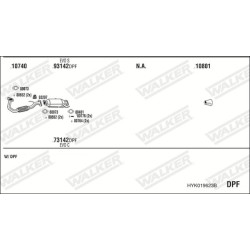 Išmetimo sistema WALKER HYK019623B