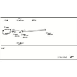 Išmetimo sistema WALKER HYK019624B