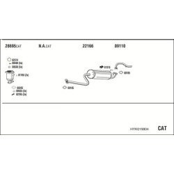 Išmetimo sistema WALKER HYK019804