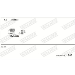 Išmetimo sistema WALKER HYK019841A
