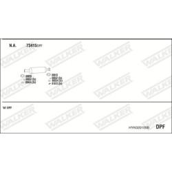Išmetimo sistema WALKER HYK020105B