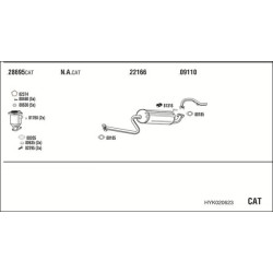 Išmetimo sistema WALKER HYK020623