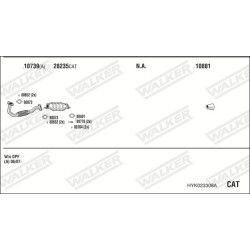 Išmetimo sistema WALKER HYK023308A