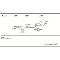 Išmetimo sistema WALKER HYK023433AB