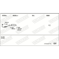 Išmetimo sistema WALKER HYK028577A