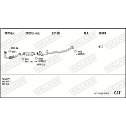 Išmetimo sistema WALKER HYK028578A