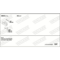 Išmetimo sistema WALKER HYK028580BA