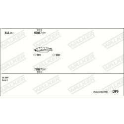 Išmetimo sistema WALKER HYK028581B
