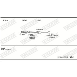 Išmetimo sistema WALKER HYK028582AB