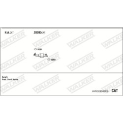 Išmetimo sistema WALKER HYK028585CB