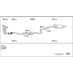 Išmetimo sistema WALKER HYK029643A