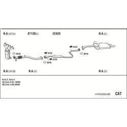 Išmetimo sistema WALKER HYK029643B