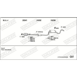 Išmetimo sistema WALKER HYK030900AB