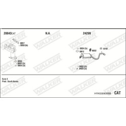 Išmetimo sistema WALKER HYK030900BB