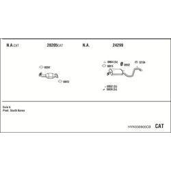 Išmetimo sistema WALKER HYK030900CB