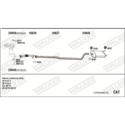 Išmetimo sistema WALKER HYK030901A