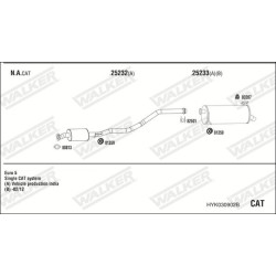 Išmetimo sistema WALKER HYK030902B