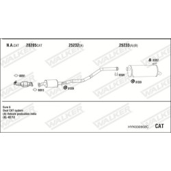 Išmetimo sistema WALKER HYK030902C