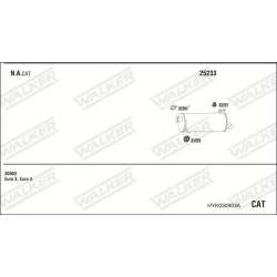 Išmetimo sistema WALKER HYK030903A