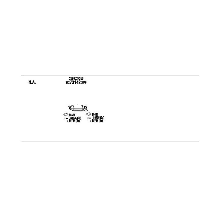 Išmetimo sistema WALKER HYK031271B