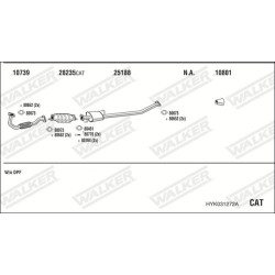 Išmetimo sistema WALKER HYK031272A