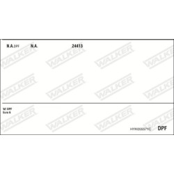 Išmetimo sistema WALKER HYK055571C