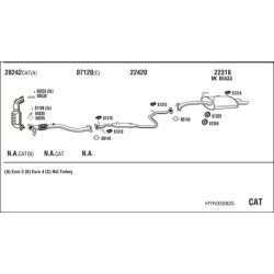 Išmetimo sistema WALKER HYK055825