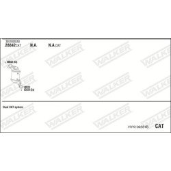 Išmetimo sistema WALKER HYK100581B