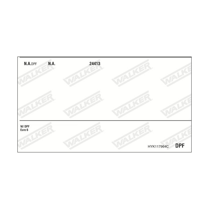 Išmetimo sistema WALKER HYK117964C