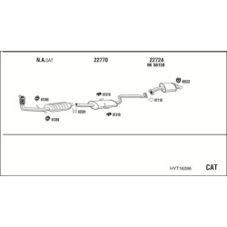 Išmetimo sistema WALKER HYT16286