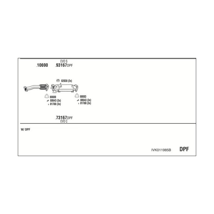 Išmetimo sistema WALKER IVK011985B