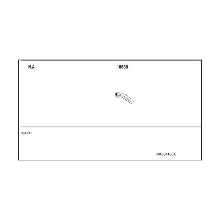 Išmetimo sistema WALKER IVK034168A