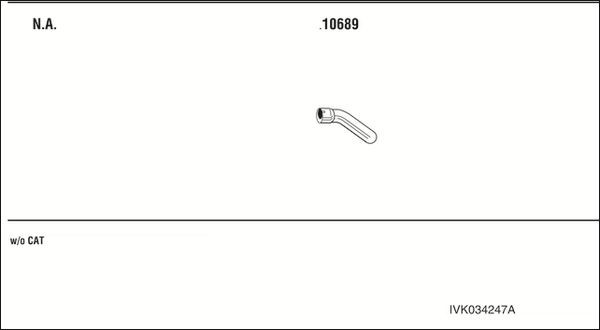 Išmetimo sistema WALKER IVK034247A