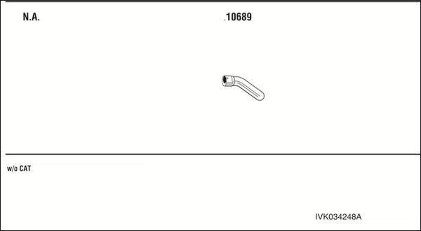 Išmetimo sistema WALKER IVK034248A