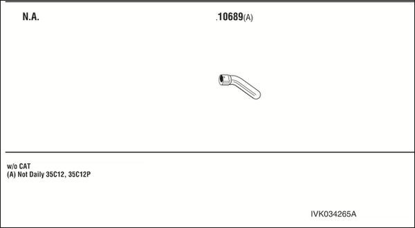 Išmetimo sistema WALKER IVK034265A