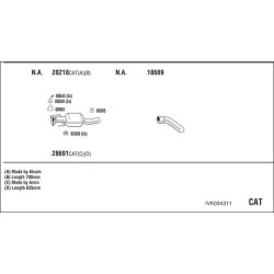 Išmetimo sistema WALKER IVK034311