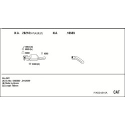 Išmetimo sistema WALKER IVK034316A