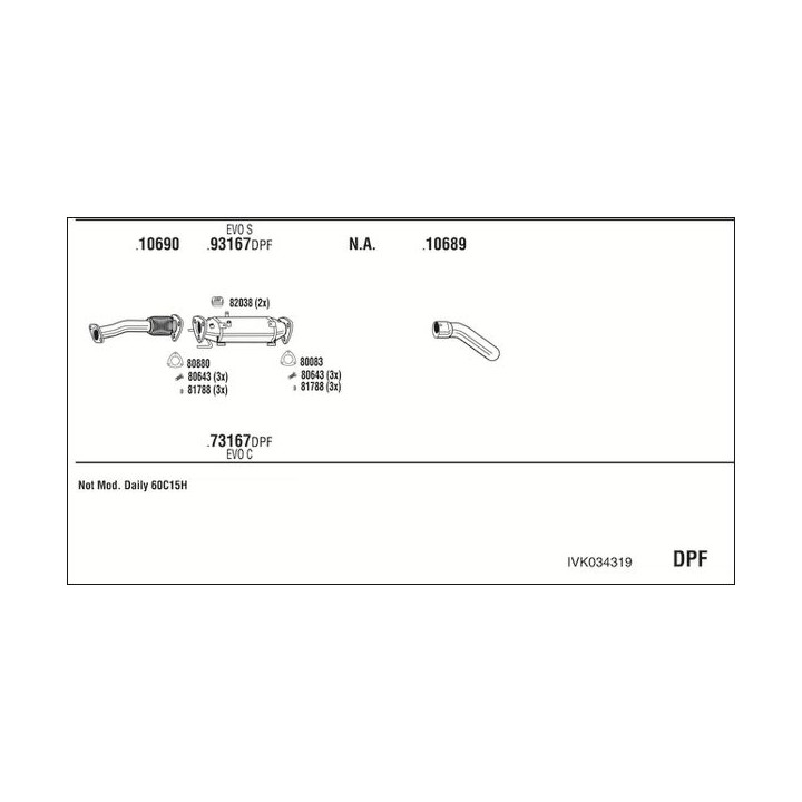 Išmetimo sistema WALKER IVK034319