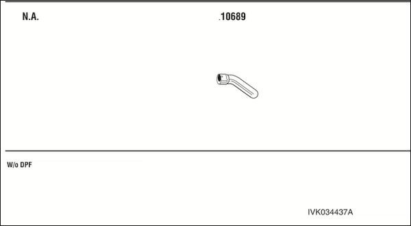 Išmetimo sistema WALKER IVK034437A