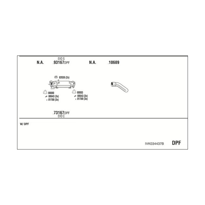 Išmetimo sistema WALKER IVK034437B