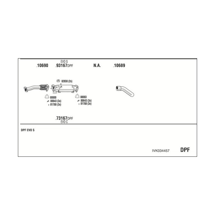 Išmetimo sistema WALKER IVK034457